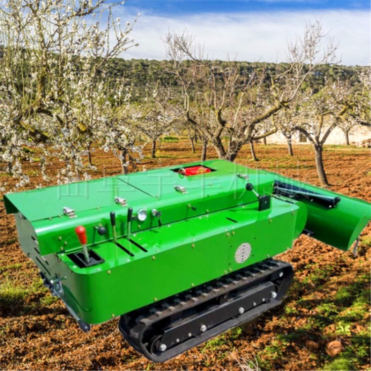 果园桃园施肥田园管理机 履带微耕机设备 自走式开沟施肥回填机图片