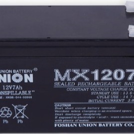 Union友联蓄电池MX12012/12V1.2AH医疗/控制器/程控机/内置电源