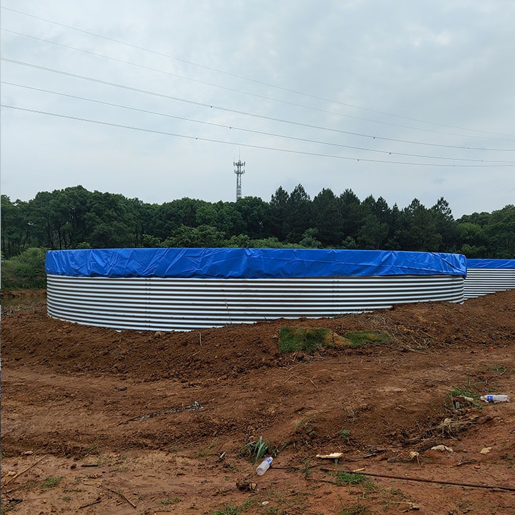 铁皮水桶钝化鱼池拆装方便螃蟹养殖池厂家水池