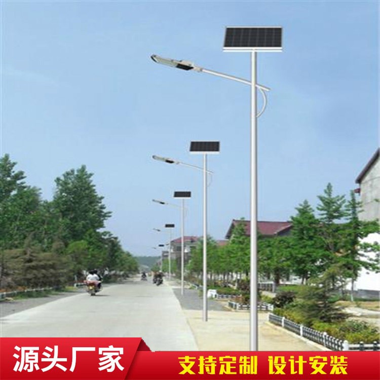 农村改造6米路灯整套报价 太阳能供电大容量整夜亮灯尚博灯饰
