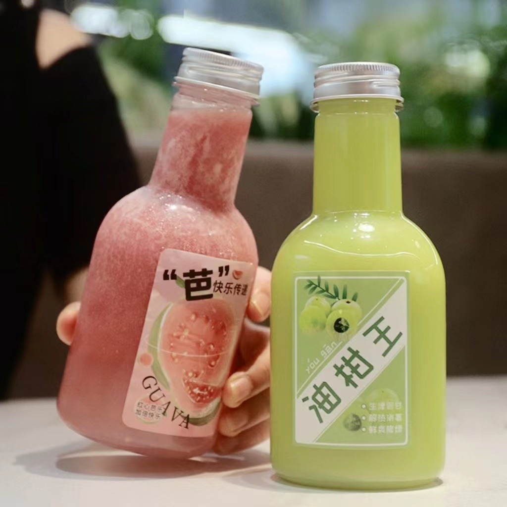 网红奶茶瓶透明一次性外带饮料瓶冷泡茶果汁瓶食品级塑料瓶华贸塑业源头厂家