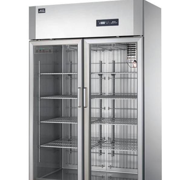 冰立方商用冷藏柜 AS1.0G2欧款风冷陈列柜 大二门冷藏展示柜 二玻璃门饮料陈列柜