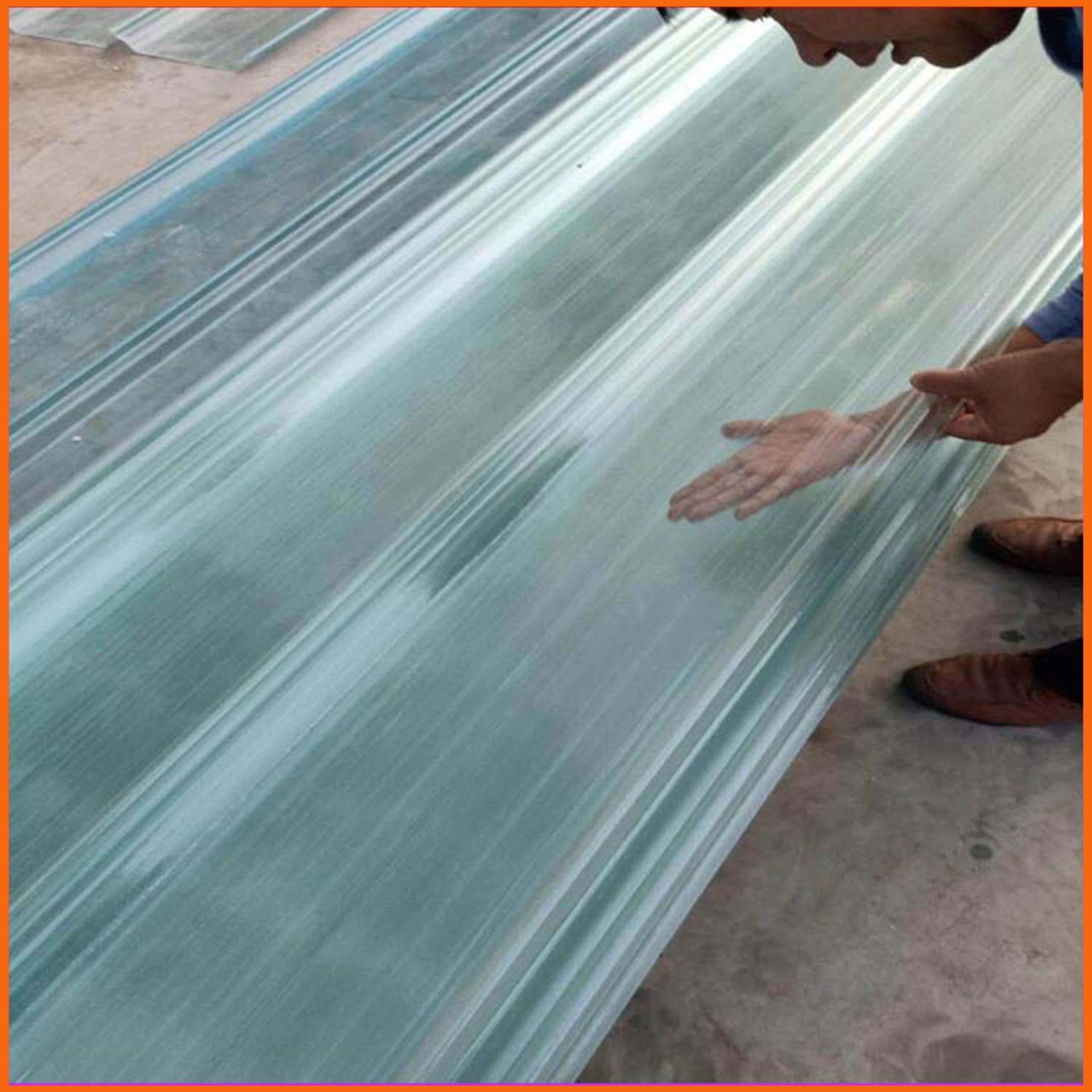 翔卯定制frp透明瓦 沧州玻璃钢采光板 小波纹玻璃钢采光瓦价格