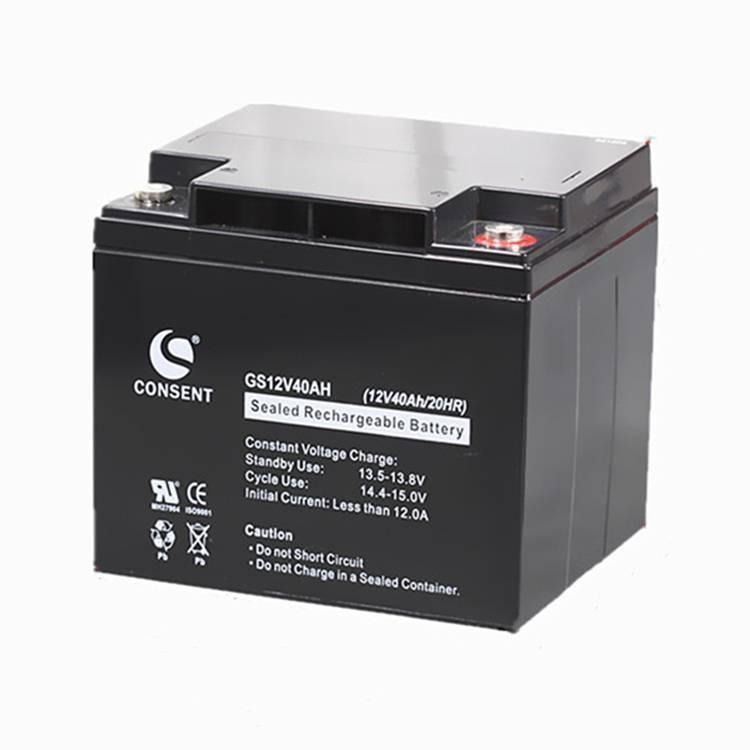 GS12V40AHCONSENT光盛蓄电池12M40LC应急直流屏UPS电源电池图片