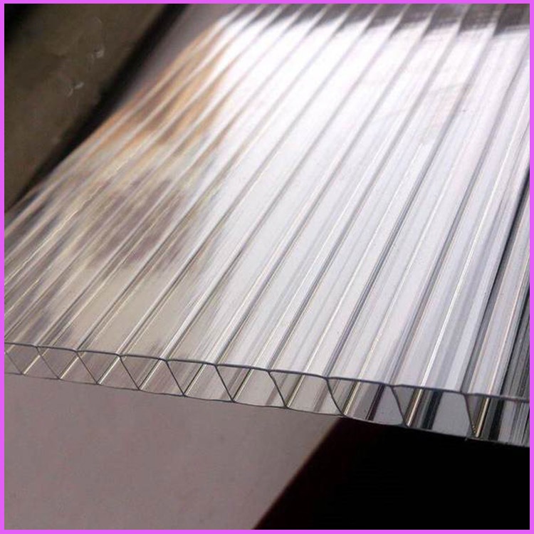 湖北省透明中空阳光板 10毫米双层阳光板 聚碳酸酯PC阳光板生产厂家