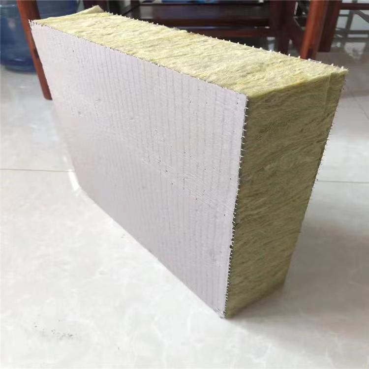 森冉竖丝岩棉复合板机制双面增强水泥