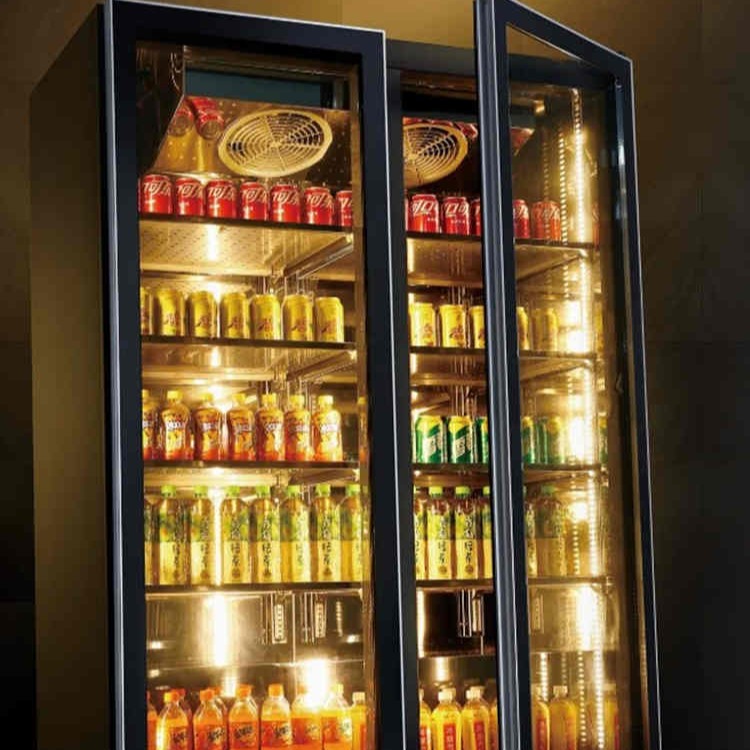 美厨商用展示柜 LS-12-2大二门酒水饮料展示柜 冷藏保鲜陈列柜