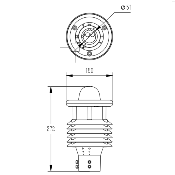 微气象传感器 JD-WQX6 微气象传感器 微型气象仪示例图2