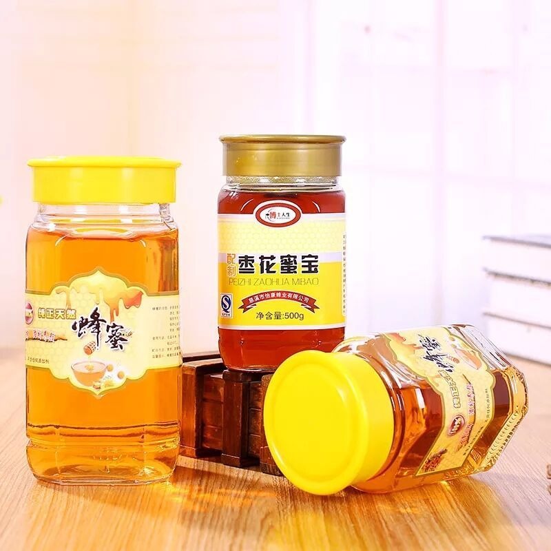 徐州亚特厂家直销批发蜂蜜瓶 蜂蜜玻璃瓶 腐乳瓶 腐乳玻璃瓶 塑料盖玻璃瓶