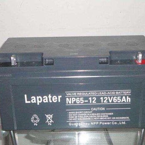 Lapater拉普特NP65-12蓄电池12V65AH太阳能电网防汛基站UPS电源用