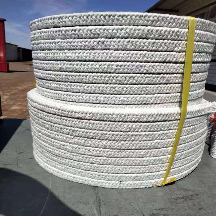 惠东陶瓷纤维盘根 内加增强丝密封防火绳 阻燃绳厂家批发