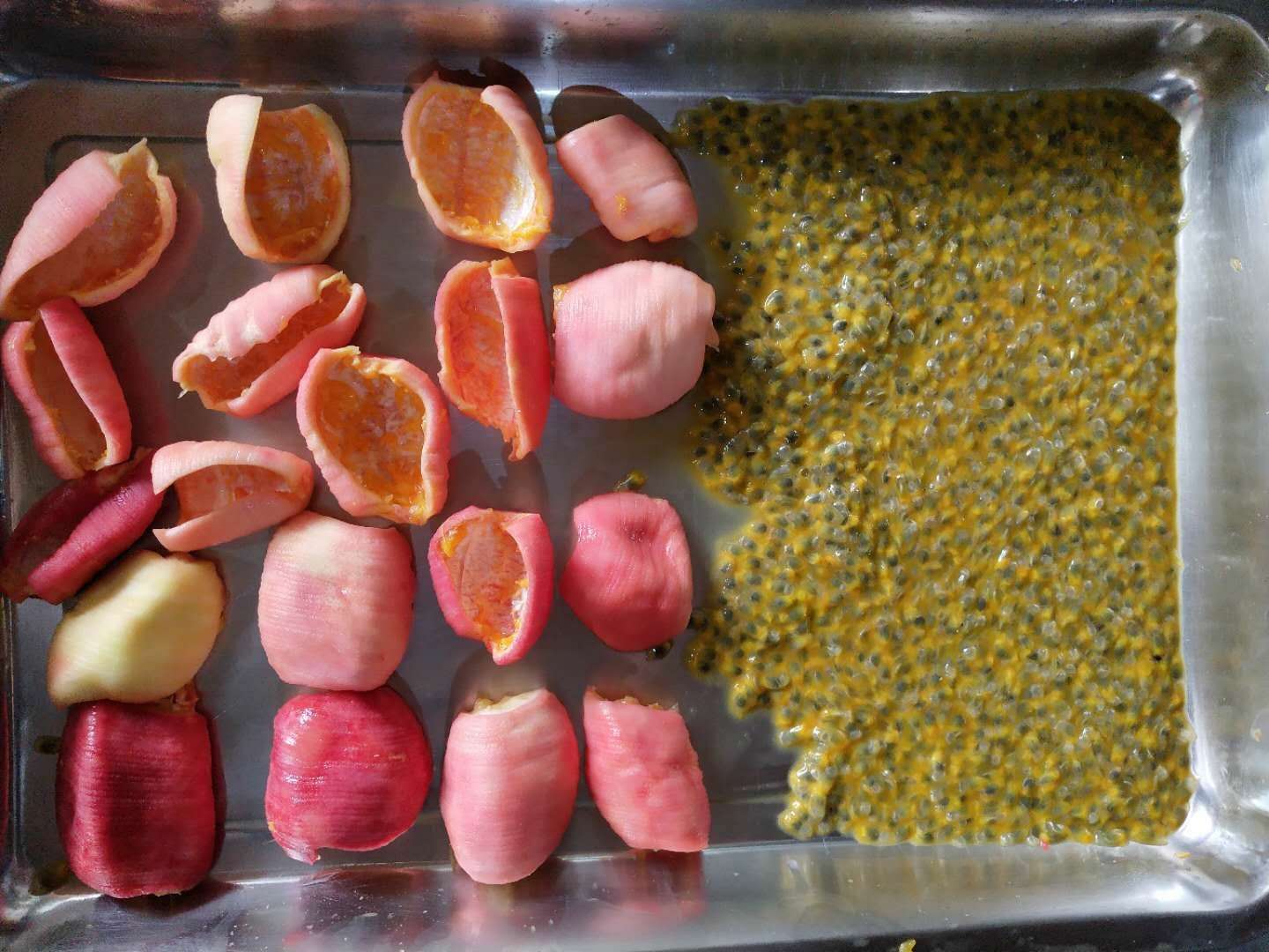 广州石榴粒无损分离机柚粒分离机百香果打浆机石榴生产线水果茶原料