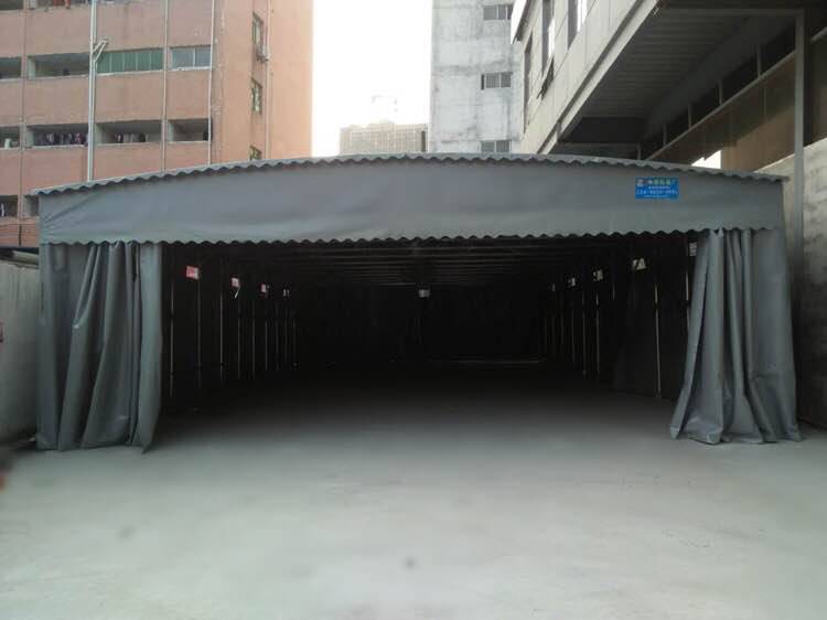 江苏泰州 排挡雨棚 移动式推拉雨棚 厂家直销
