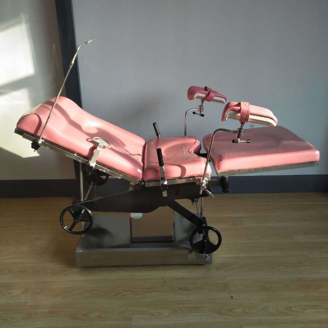 妇科手术室电动妇科手术台腿板可拆升降平移起背妇科产床