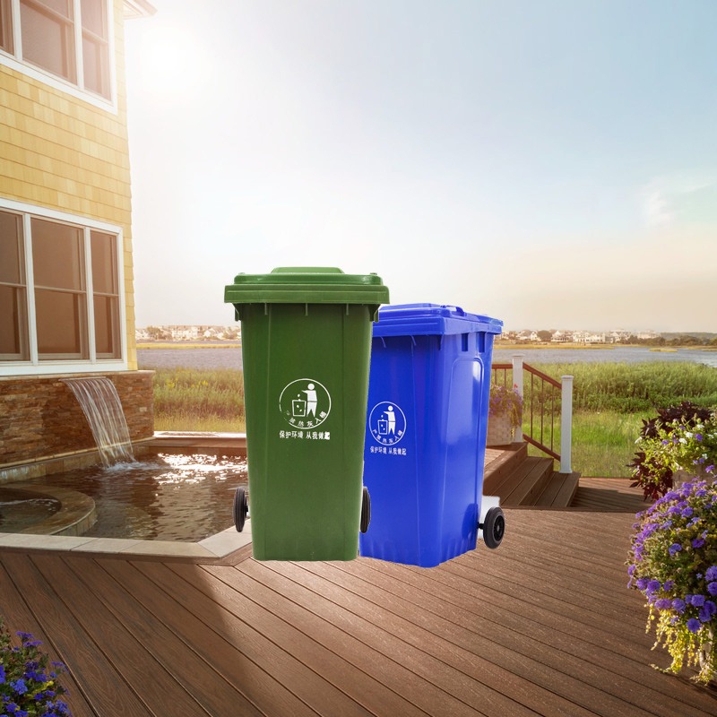 100升街道环保塑料垃圾桶 家用环卫垃圾箱 果皮箱 环卫塑胶桶 厂家直销