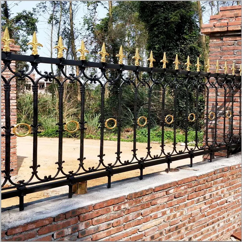 陕西小区铸铁栏杆 庭院隔离围墙铁艺护栏 欧式玛钢铁艺护栏 热镀锌围栏