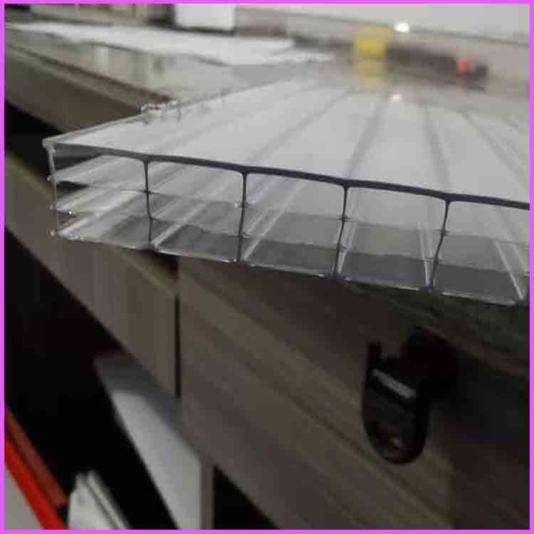 宜宾大型遮雨棚材料阳光板 5mm厚中空阳光板 四层20mm厚阳光板