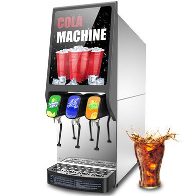 东贝可乐机商用全自动三阀糖浆百事可乐现调机加气自助碳酸饮料机
