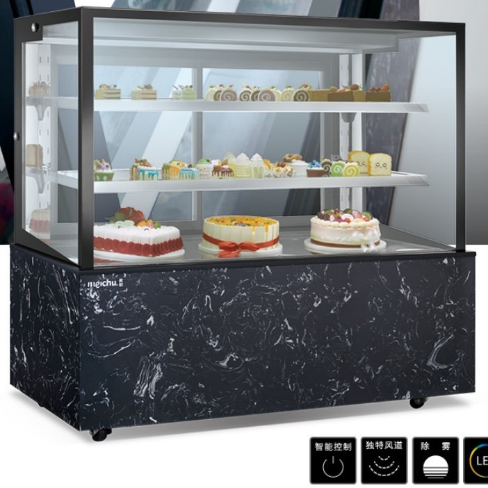 美厨商用蛋糕柜 MK-18-S美款直角蛋糕柜 烘焙店蛋糕保鲜柜