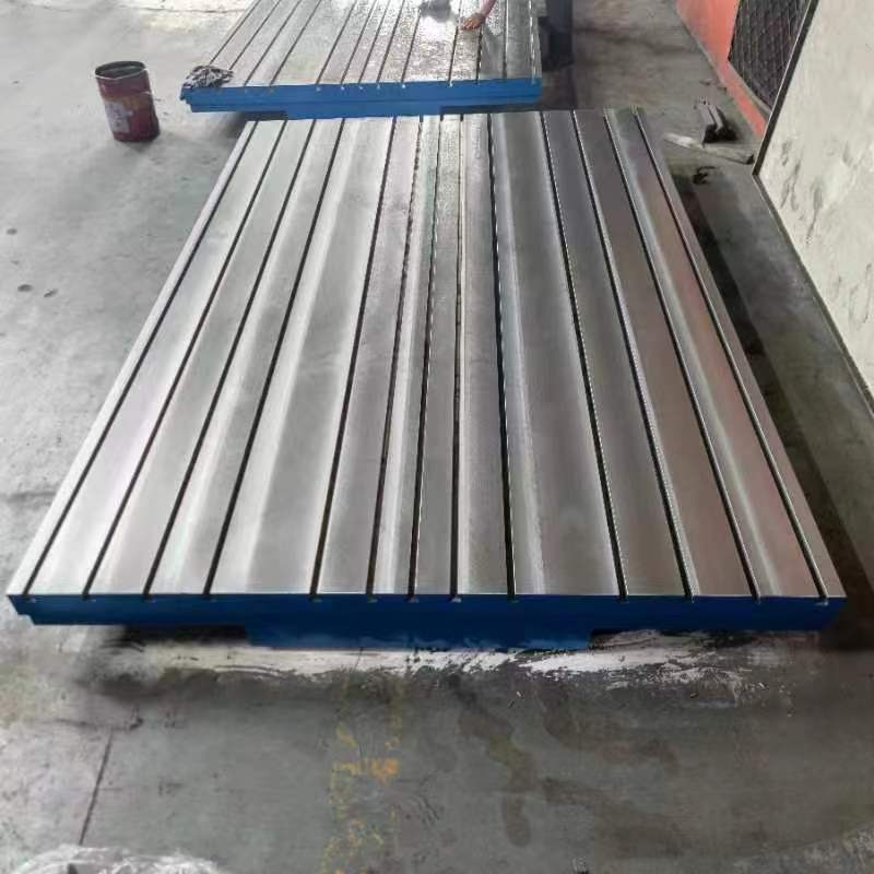 远鹏生产铸铁平台 装配划线检测平板T型槽机床工作台 可定制