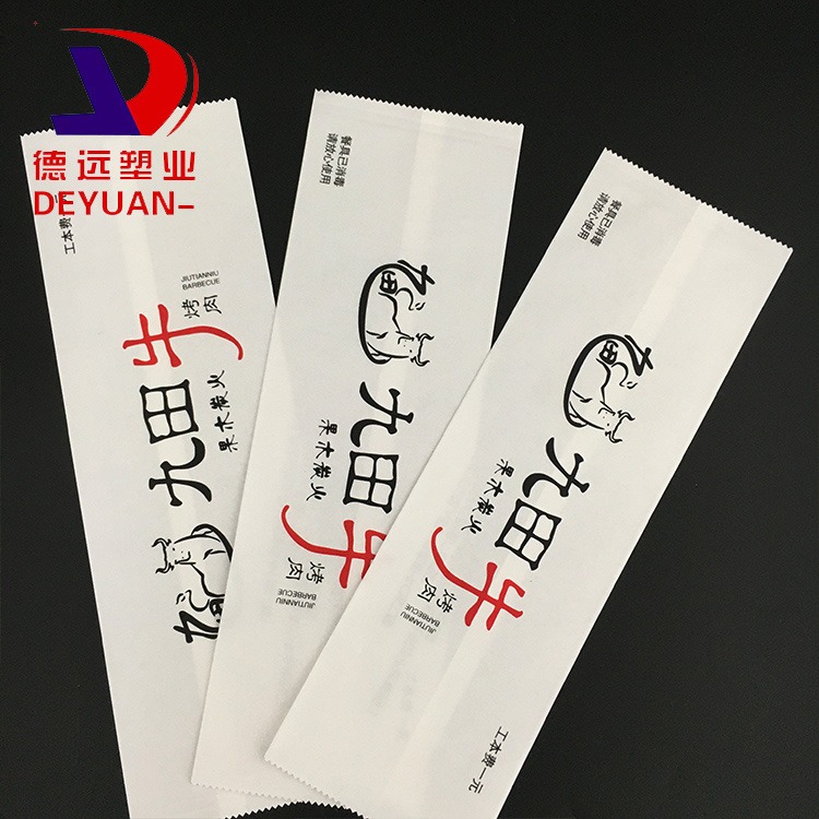 德远塑业纸筷子套包装袋酒店一次性筷子包装袋淋膜纸包装袋中封包装袋图片