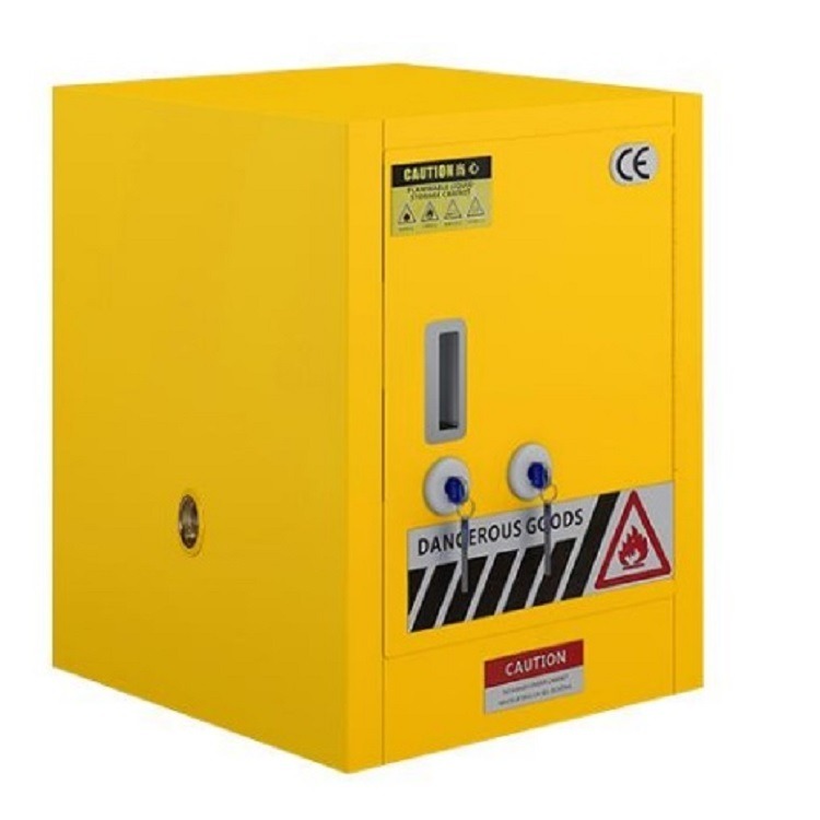 酸碱柜 4加仑（黄蓝三色+PP内衬白色） 型号:FLASH-4 库号：D88873