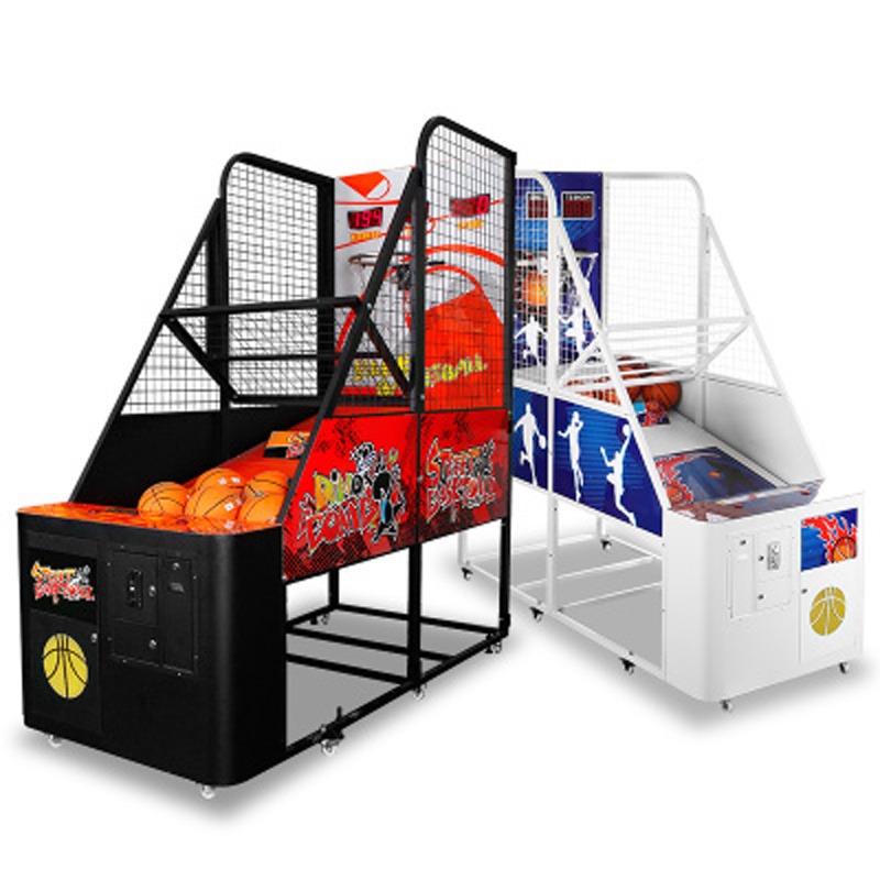 启言游乐成人儿童豪华篮球机投篮机折叠篮球机游戏厅投币游戏机设备图片