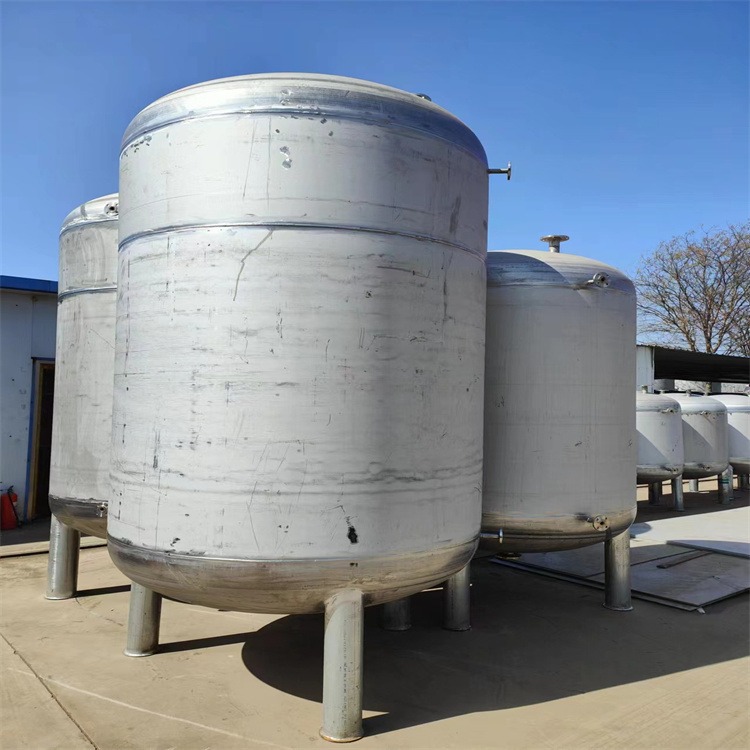 二手不锈钢液体储罐 5吨工业防腐耐高温单双层白钢储运设备 盛源