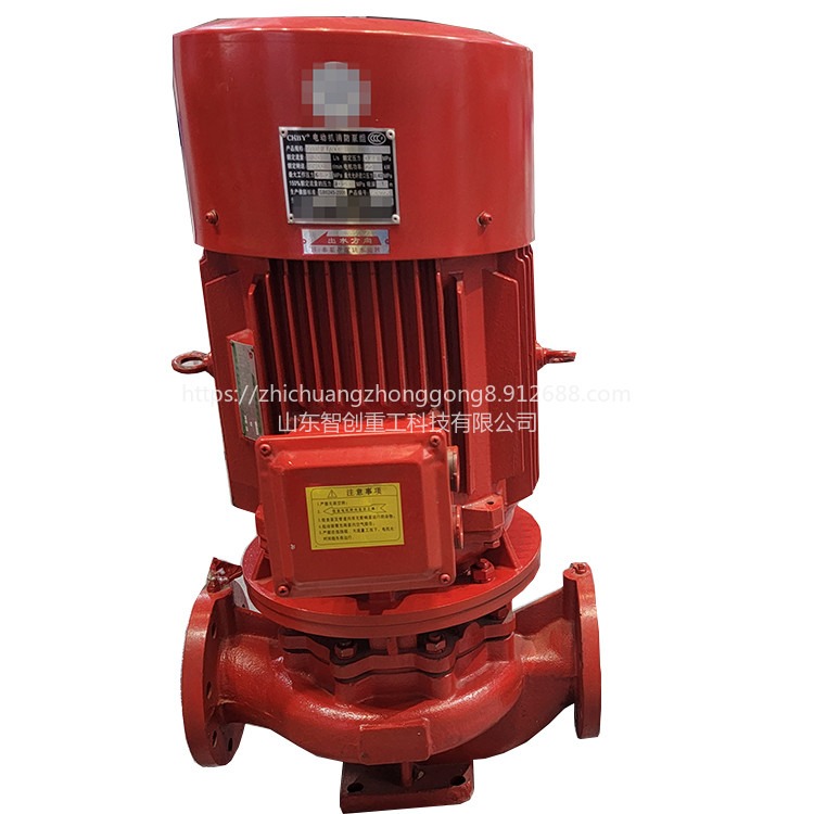 智创zc立式单级消防泵组 便携式机动消防泵 不锈钢管道消防泵