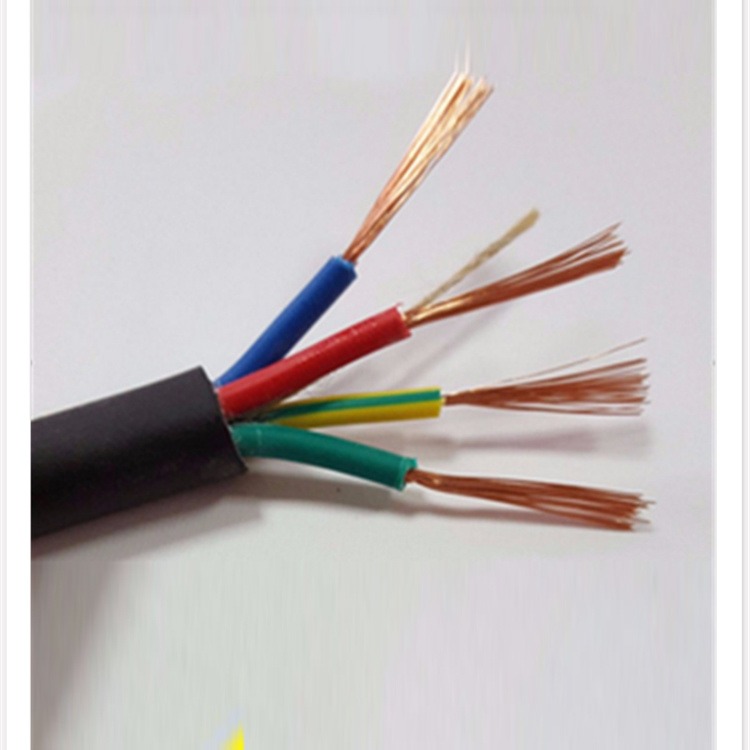 RVV电线电缆 铜芯监控电源线2芯3芯4芯0.75 1.5 2.5