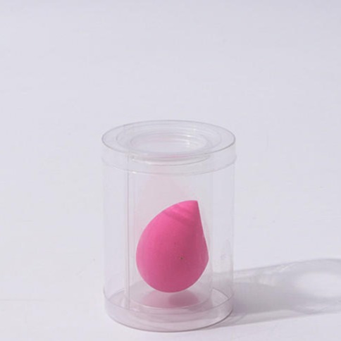 工厂定制pvc塑料圆筒pet透明圆形包装盒卷边透明盖 供应胶州图片