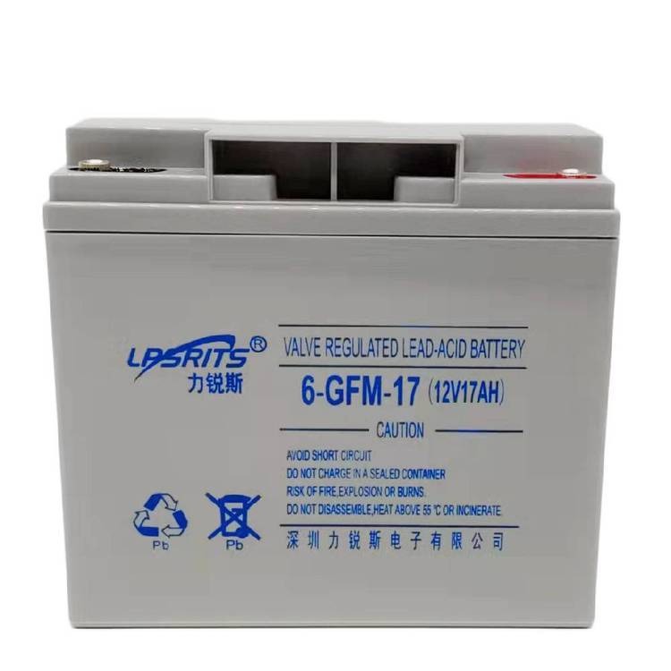 力锐斯蓄电池6-GFMJ-17 12V17AH直流屏 高低压配电柜 UPS/EPS电源
