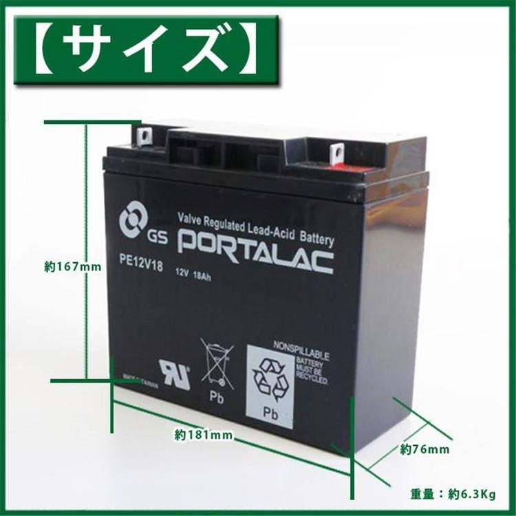 PE12V18日本GS PORTALAC蓄电池12V18AH直流屏 消防系统