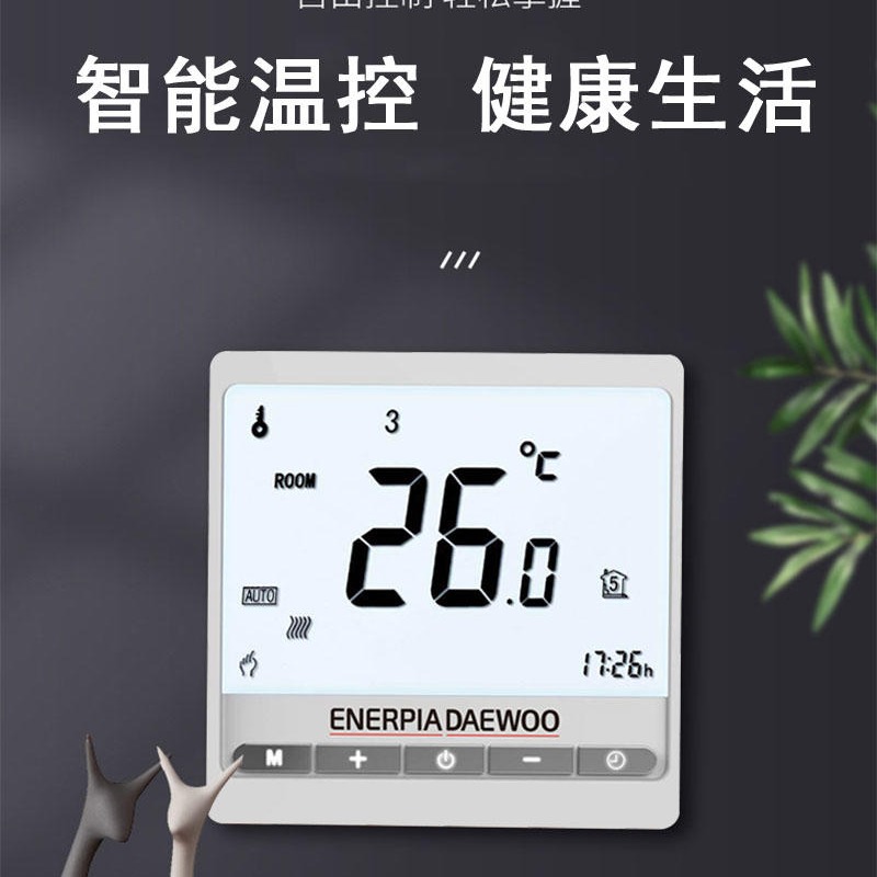 国产  室内采暖温控器 电地暖温控 R818 编程款