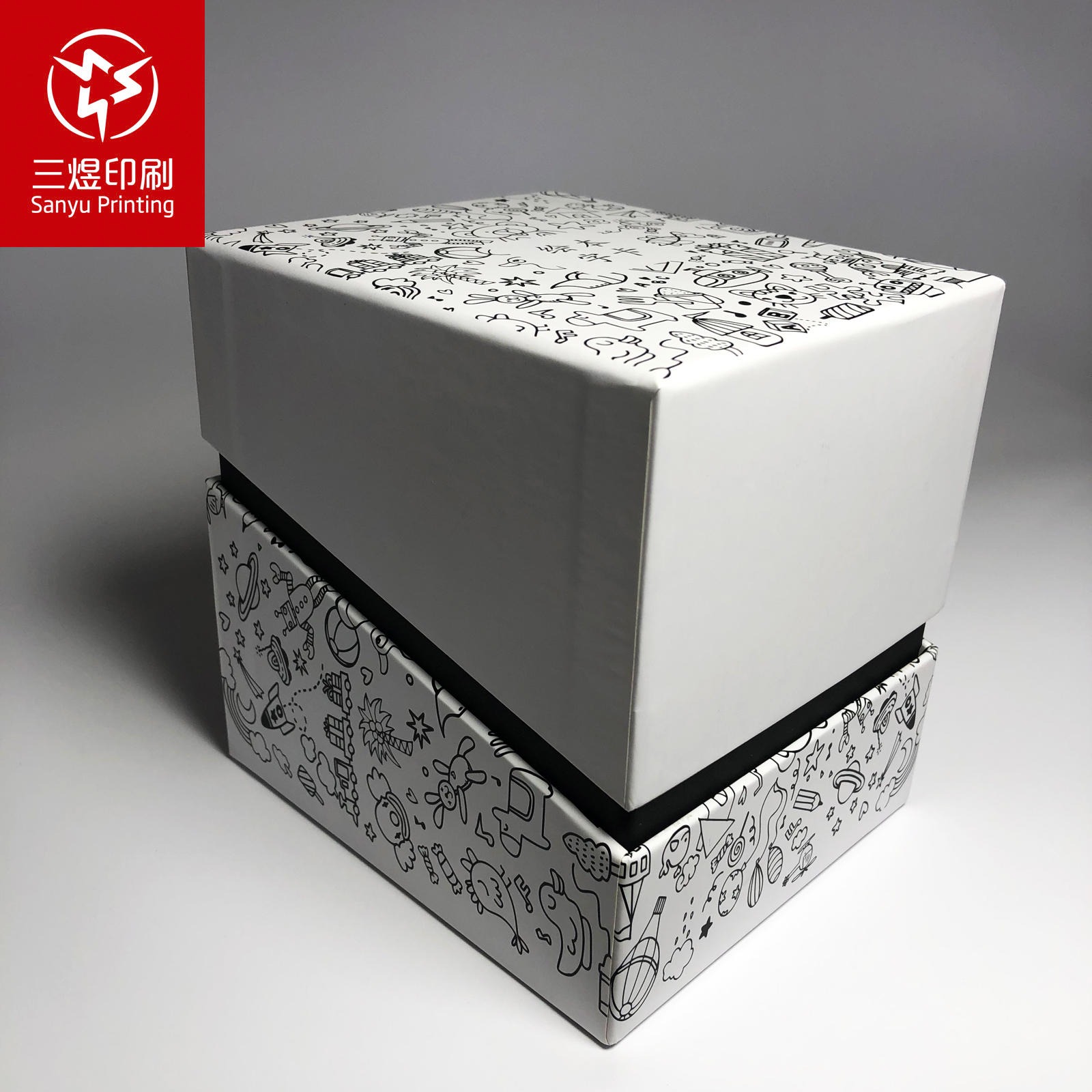 上海三煜印刷 工厂定做 卡通礼品盒定制 识字卡包装盒