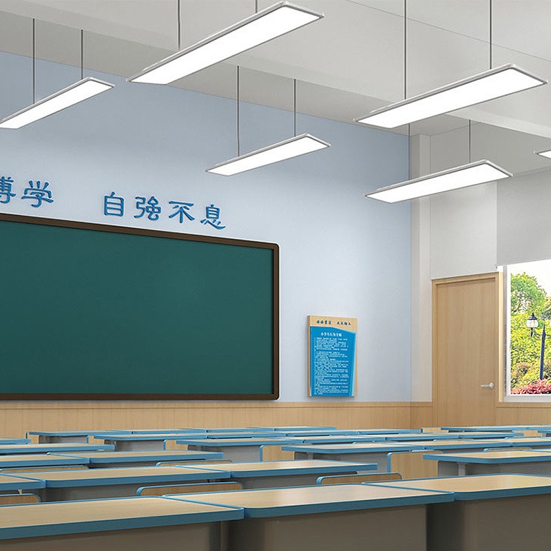 中小学校教室灯 网格LED防眩光黑板灯护眼防近视吊灯国标健康照明灯具厂家