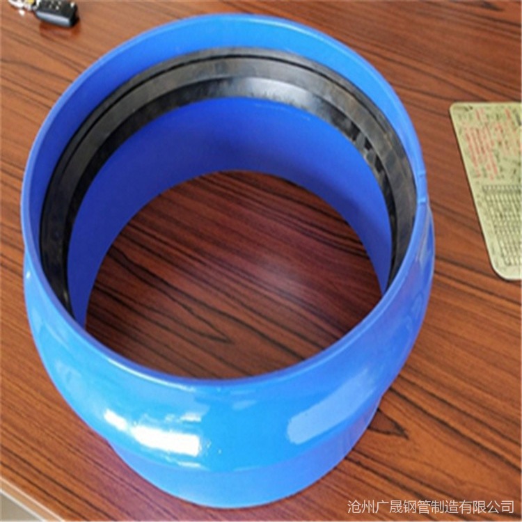 广晟供应 T型承插式连接涂塑钢管 承插式涂塑复合钢管 厂家销售