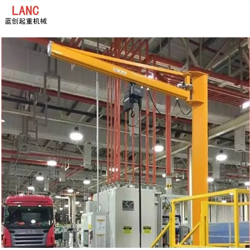 厂家直销工业用电动移动悬臂吊0.5吨立柱式悬臂起重机示例图2