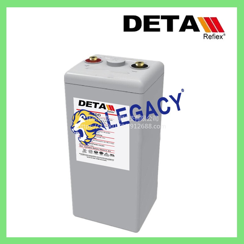 德国银杉DETA蓄电池2VEG1000 电厂基站用2V电池乐山市销售点