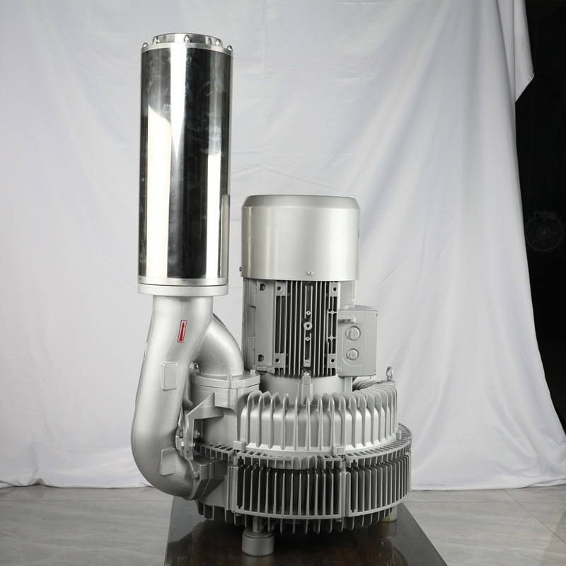 15KW风口向上旋涡鼓风机LRB-94S-1工业漩涡式气泵纸厂曝气脱水大功率高压风机全风