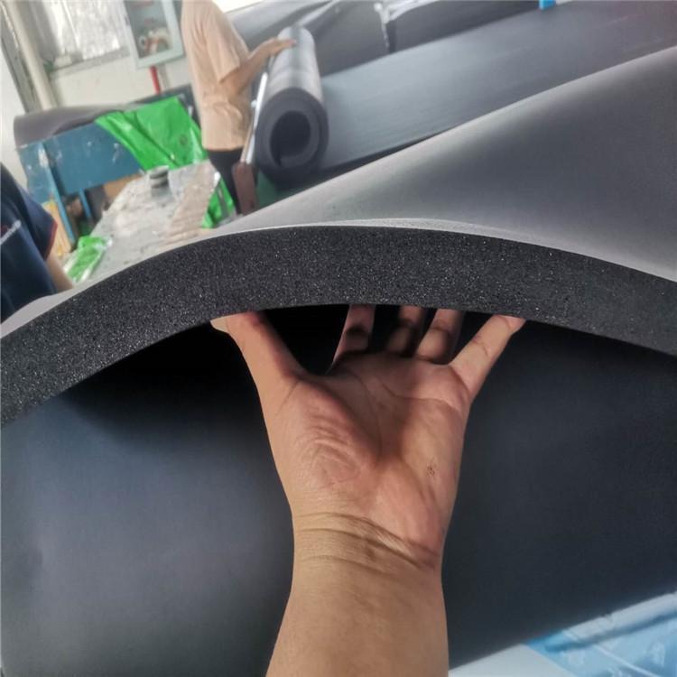 隔热橡塑海绵板B1级 不干胶黑色橡塑保温板 铝箔阻燃空调橡塑板 华阳