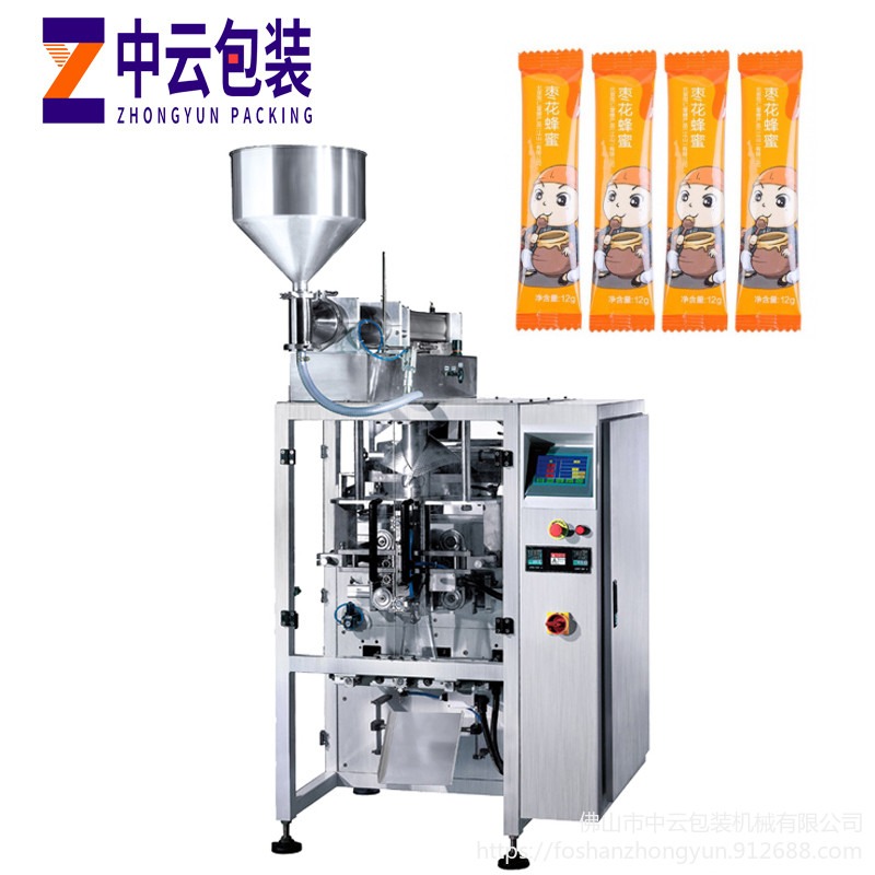 自动化液体包装机 果冻食品膏体包装机 中云ZY-420型灌装机
