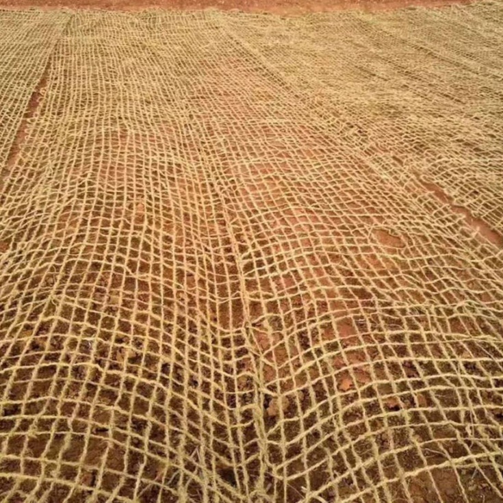 cf椰网、山体复绿护坡椰网 植草护坡椰纤维网喷薄厚度椰网