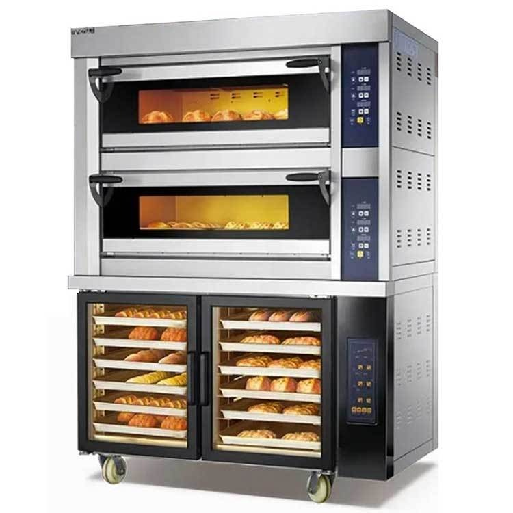 美厨烘焙组合炉MGE-2412S 工程款组合炉 两层四盘烤箱带12盘醒发箱 商用电烤箱发酵箱组合炉