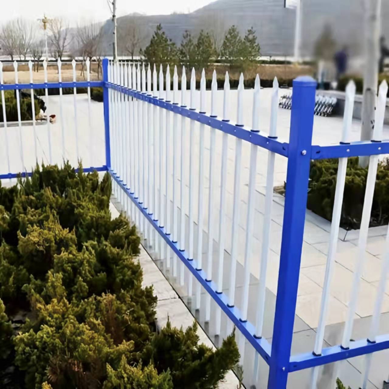 庭院防攀爬围墙 安全防护定做围栏 简易方管围栏 阿闯金属制品