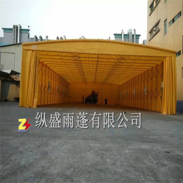 江苏泰州 排挡雨棚 移动式推拉雨棚 厂家直销