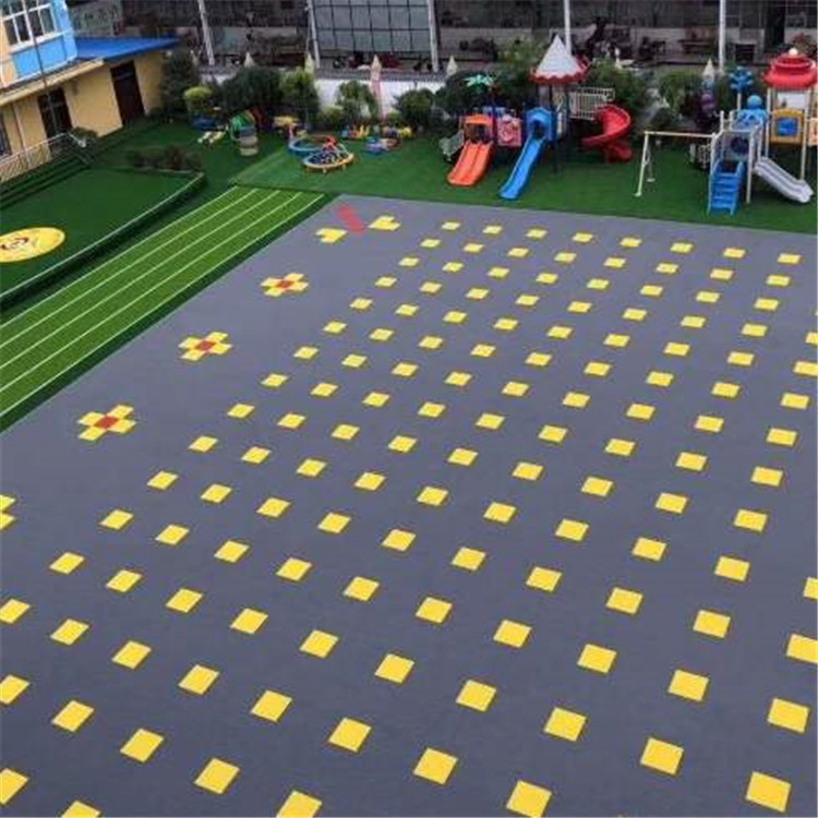 达创悬浮拼装地板 幼儿园运动场拼装地板