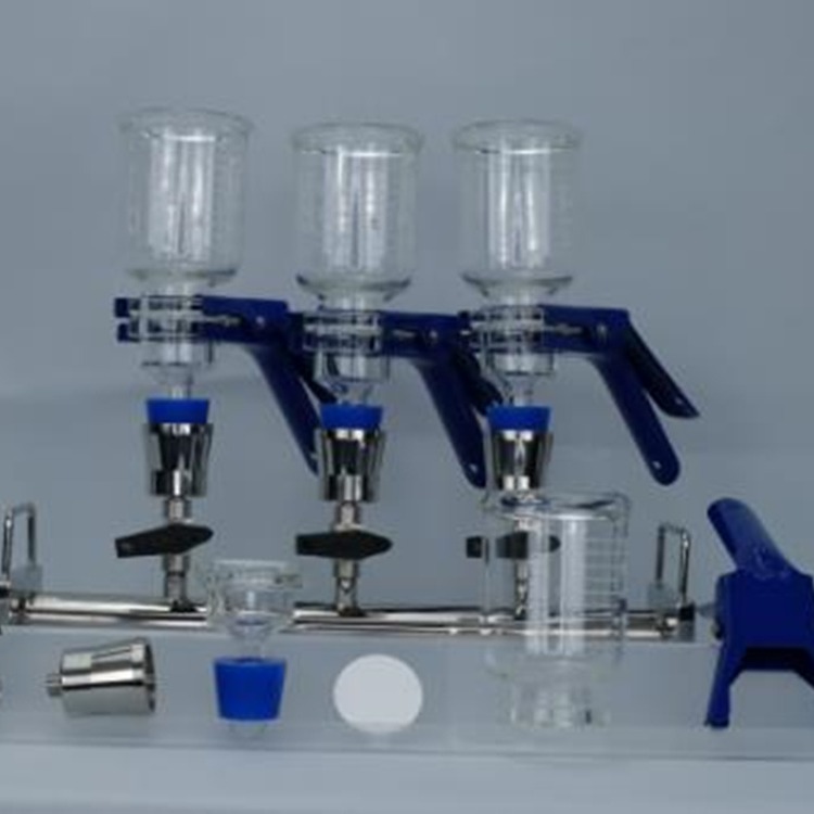 三联玻璃过滤器/三联玻璃薄膜过滤器（中西器材）含泵 型号:M380568图片