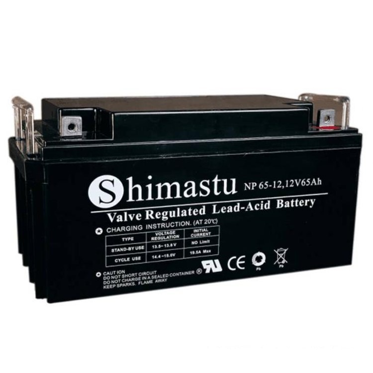 Shimastu蓄电池NP65-12 12V65AH配电间 直流屏 消防后备系统图片