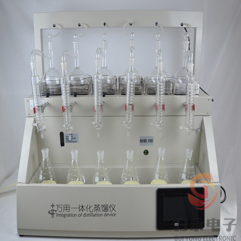 归永氨氮挥发酚全玻璃蒸馏设备 智能单孔单控 GY-ZNZLY-6